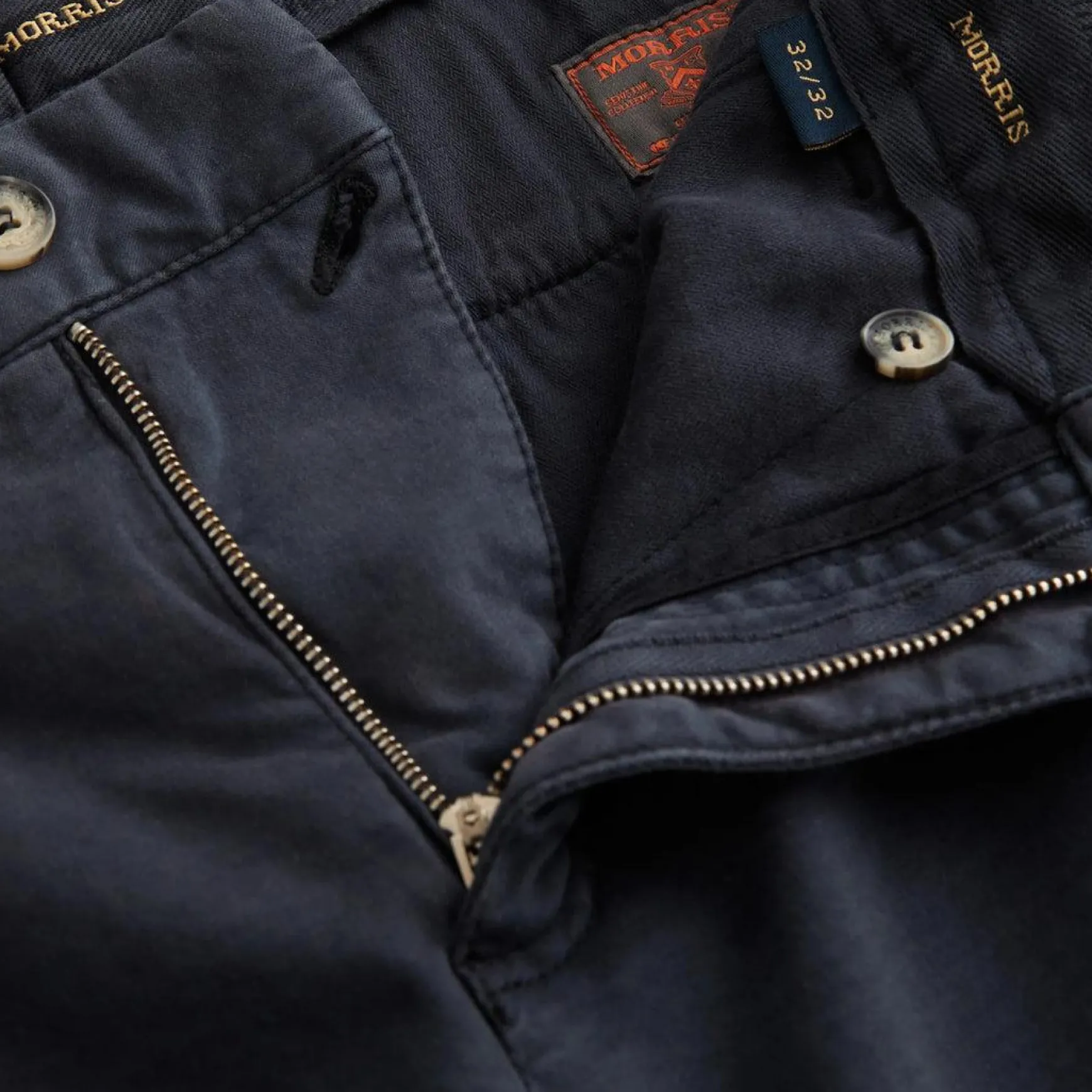 Jeffrey Brushed Chino Blå