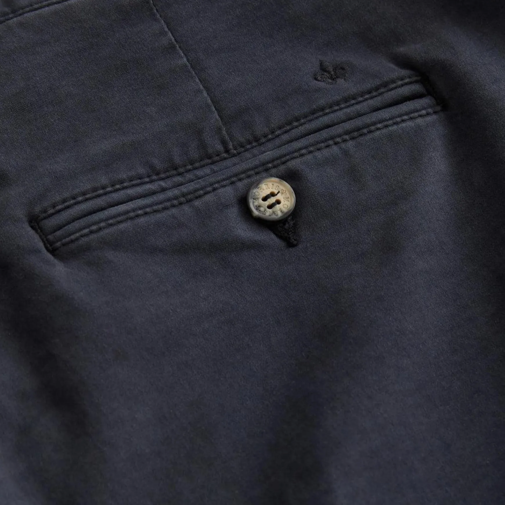 Jeffrey Brushed Chino Blå