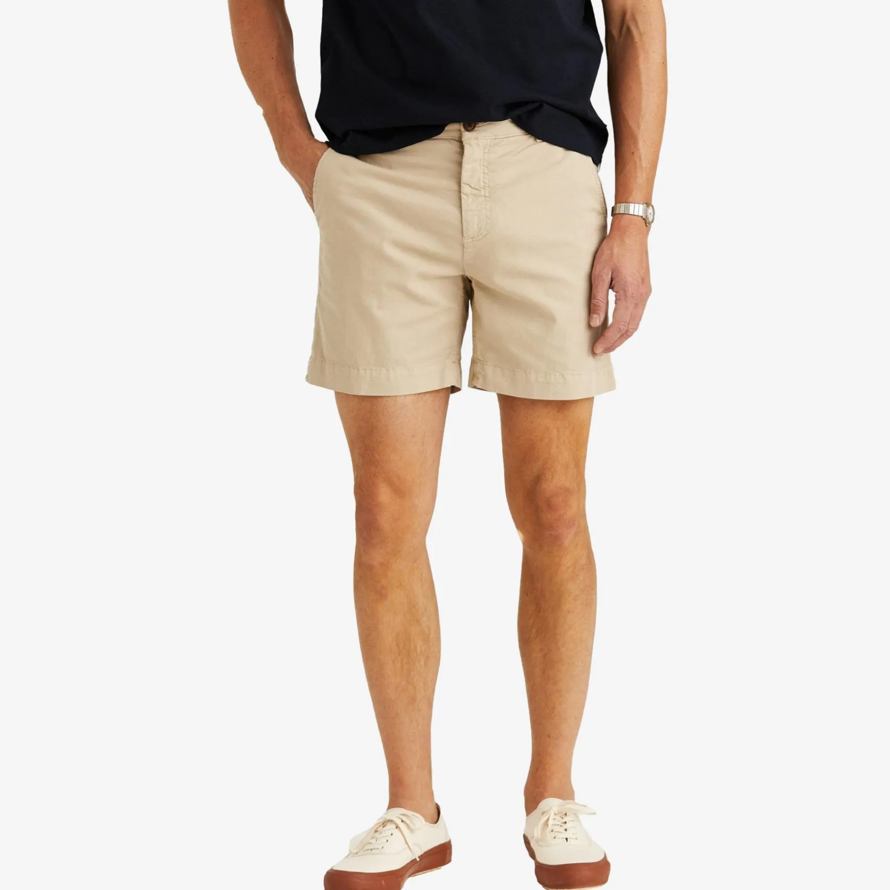 Jeffrey Summer Chino Shorts Khaki