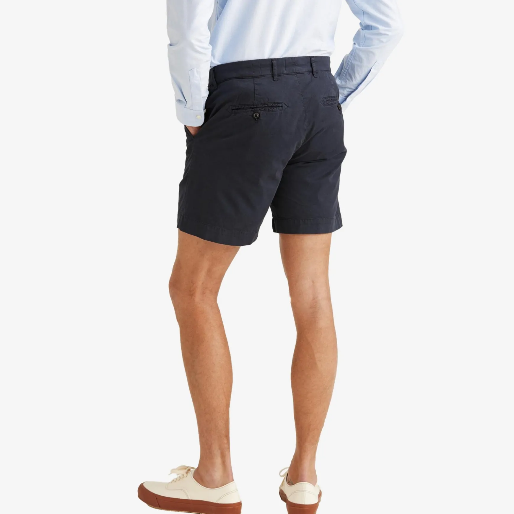 Jeffrey Summer Chino Shorts Navy