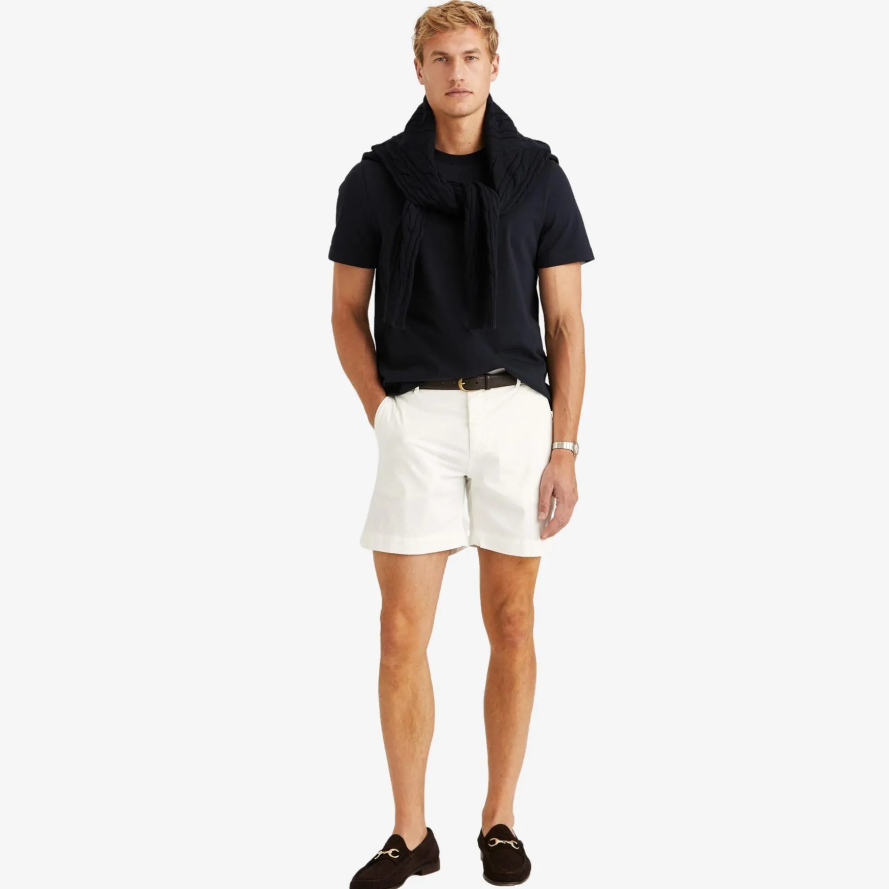 Jeffrey Summer Chino Shorts Offwhite
