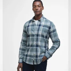 Kidd Tailored Checked Cotton Shirt Green