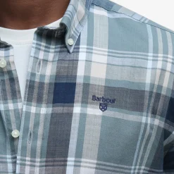 Kidd Tailored Checked Cotton Shirt Green