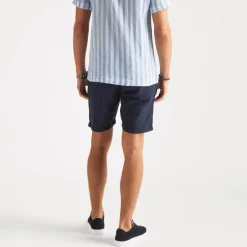 Linen Shorts Navy