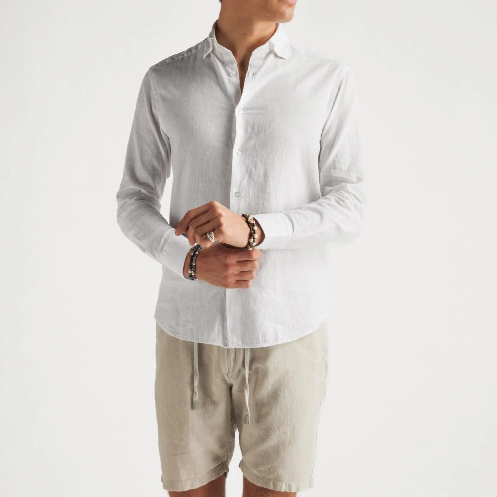Luca Linen Shirt White