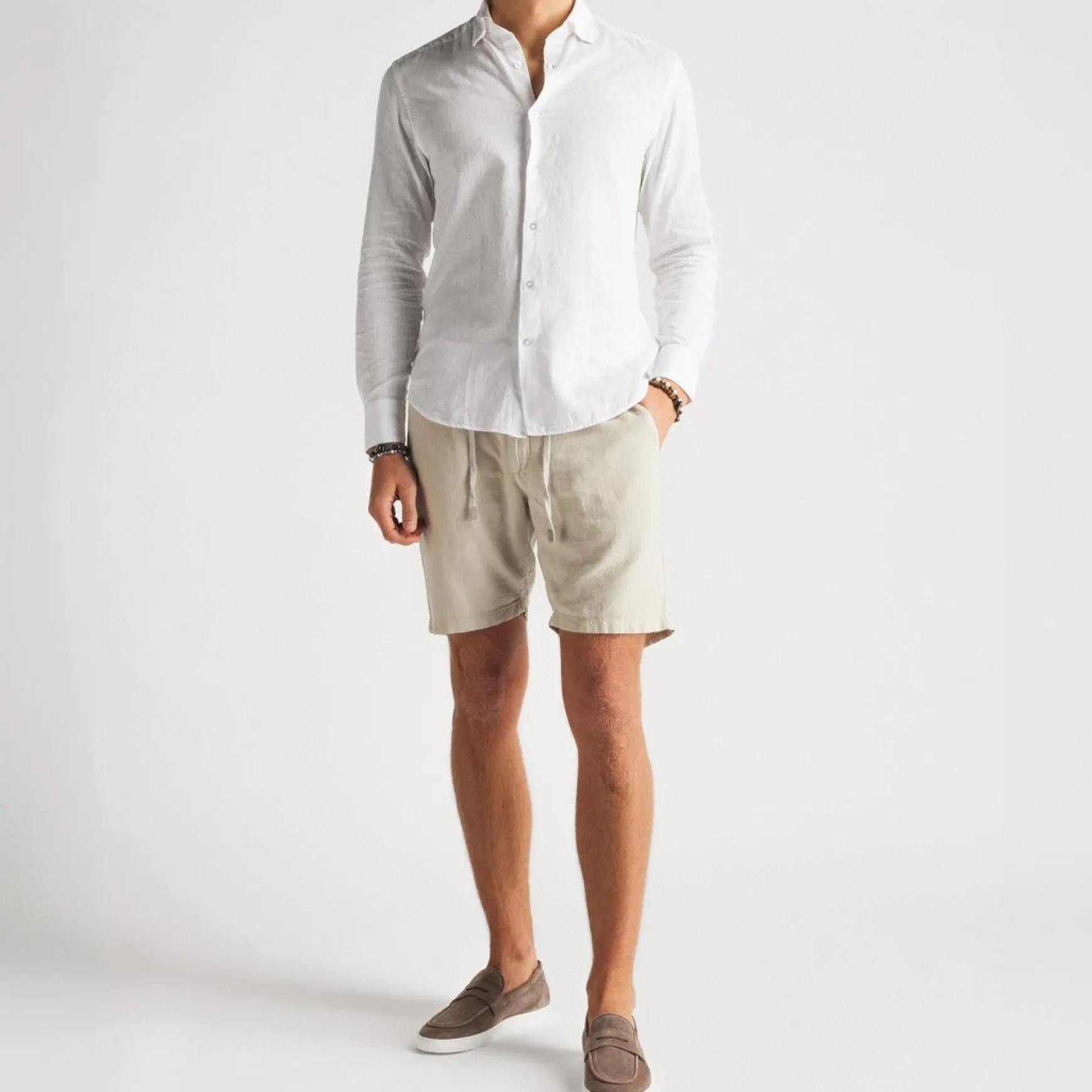 Luca Linen Shirt White