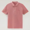 Mackinack Stretch Cotton Polo Coral