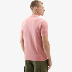 Mackinack Stretch Cotton Polo Coral