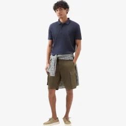 Mackinack Stretch Cotton Polo Navy