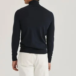 Merino Roller Neck Navy