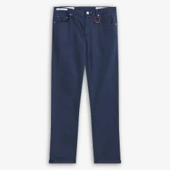 Michelangelo 5-pocket Bull Cotton Trousers Blue