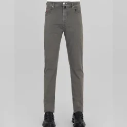 Michelangelo Stretch Gabardine 5-pocket Aloe
