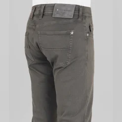 Michelangelo Stretch Gabardine 5-pocket Aloe