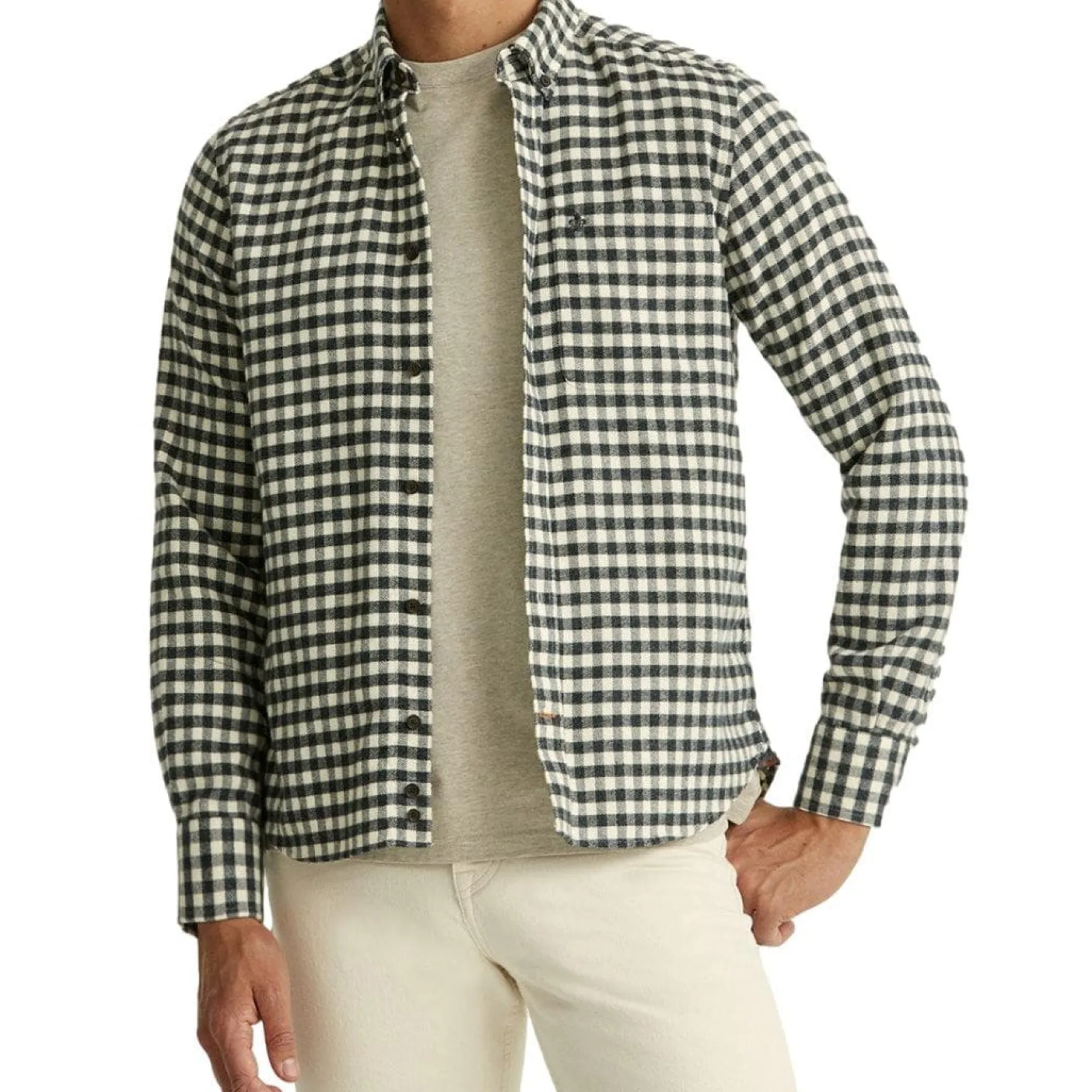 Multicheck Flannel Shirt Grey