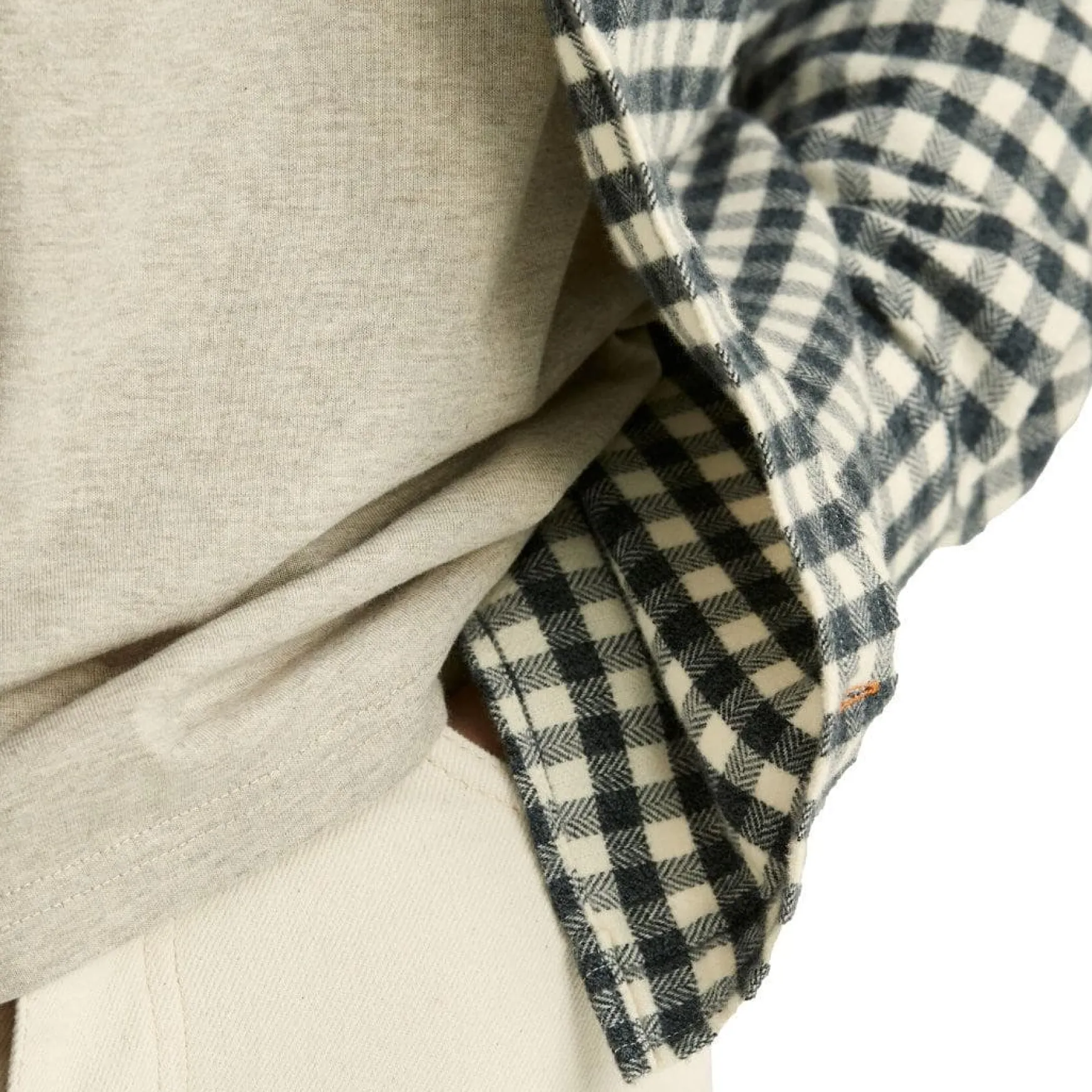 Multicheck Flannel Shirt Grey