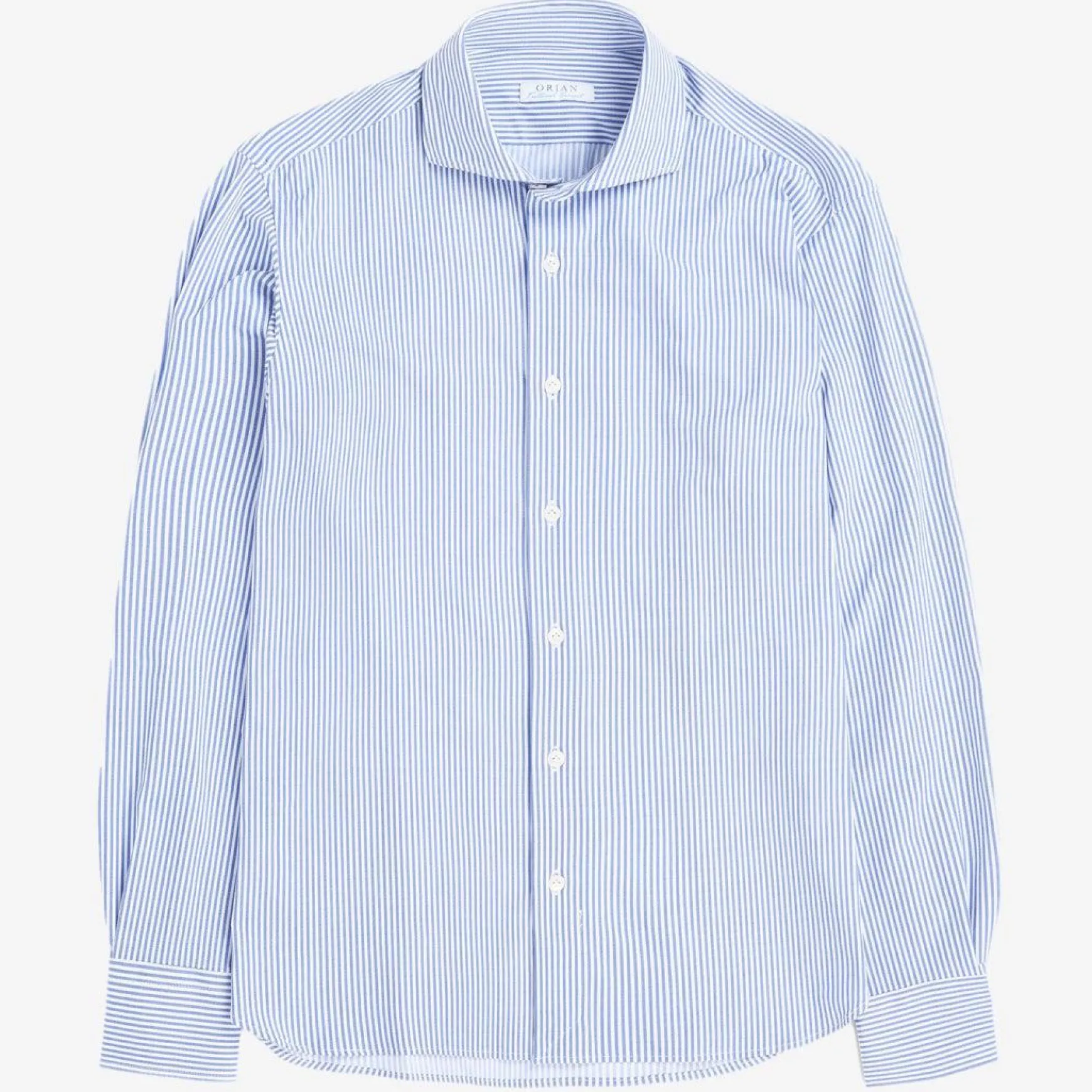 Orian Active Stretch Shirt Blue Striped