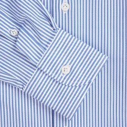 Orian Active Stretch Shirt Blue Striped