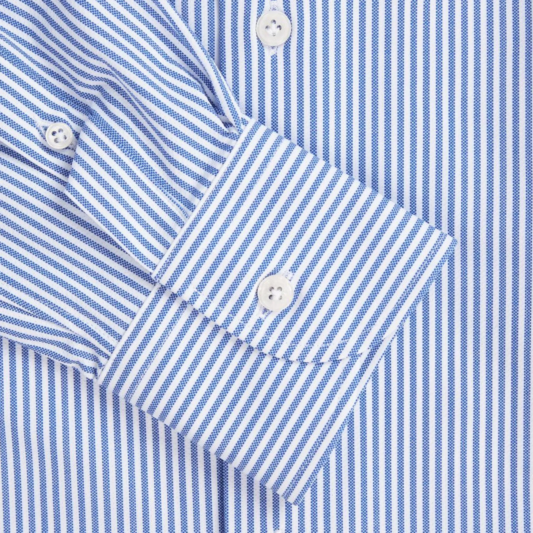 Orian Active Stretch Shirt Blue Striped