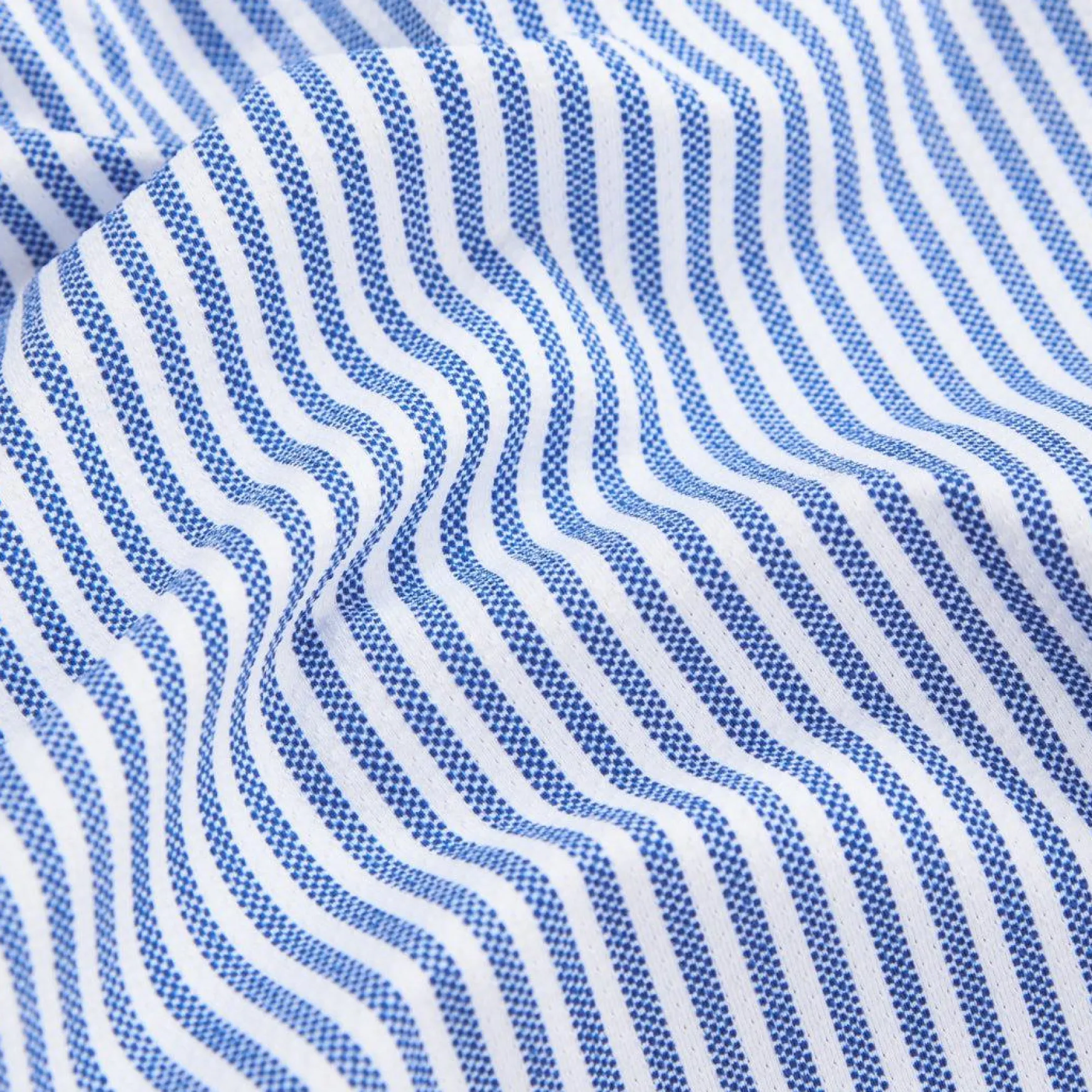 Orian Active Stretch Shirt Blue Striped