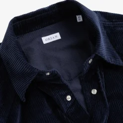 Orian Corduroy Western Shirt Navy