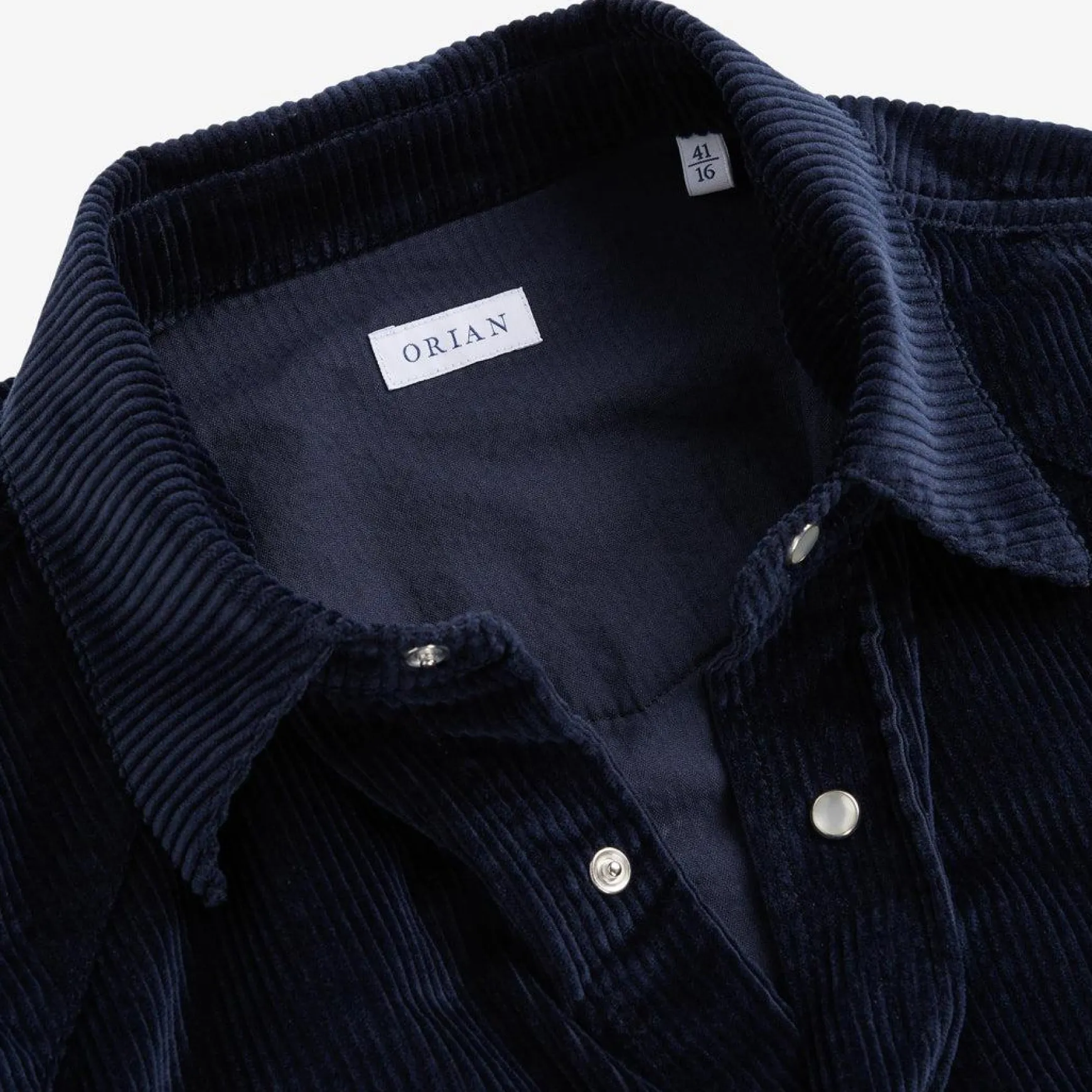 Orian Corduroy Western Shirt Navy