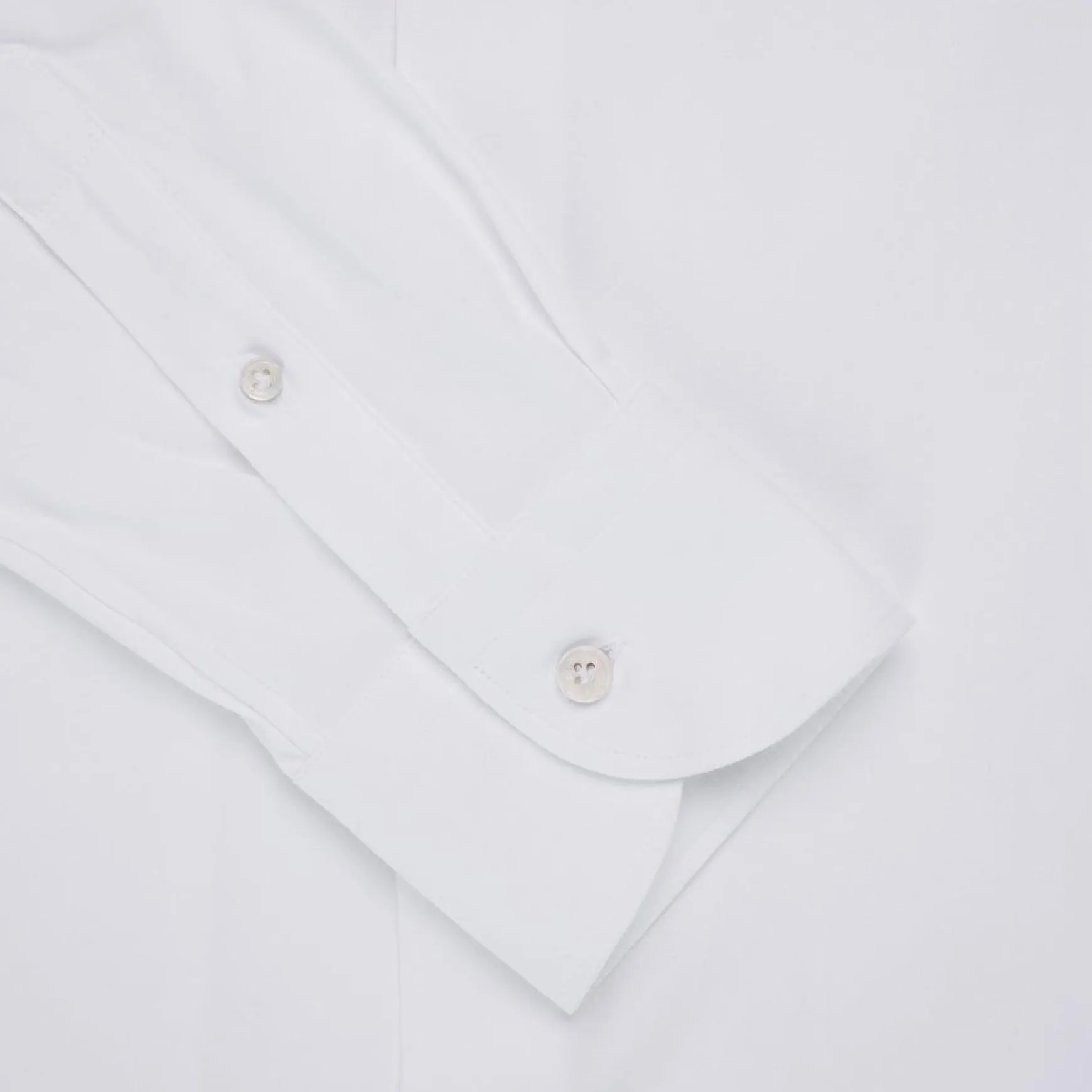 Orian Cotton Stretch Shirt White