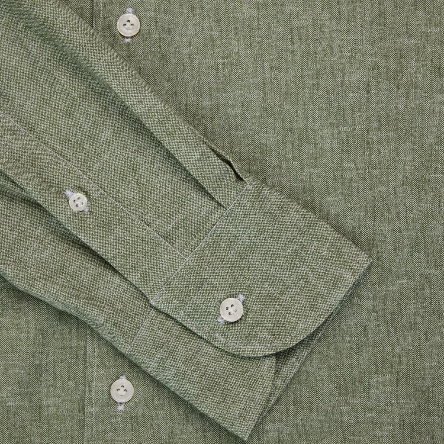 Orian Cotton Stretch Shirt Green