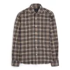 Orian Flannel Check Shirt Blue/Beige