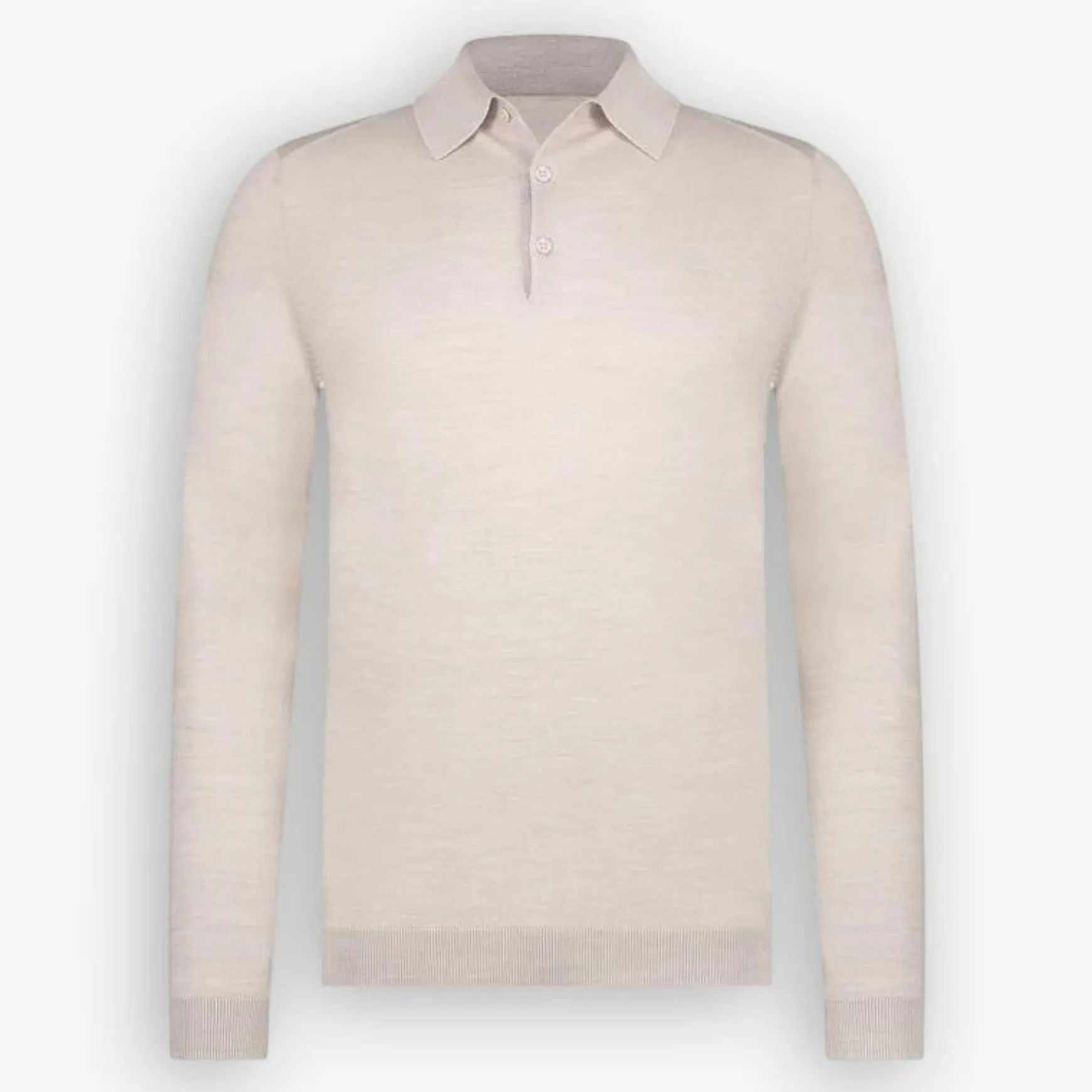Picerno Polo Long Sleeve Stone
