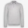 Picerno Polo Long Sleeve Light Grey