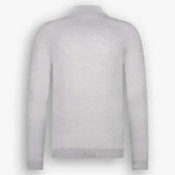 Picerno Polo Long Sleeve Light Grey