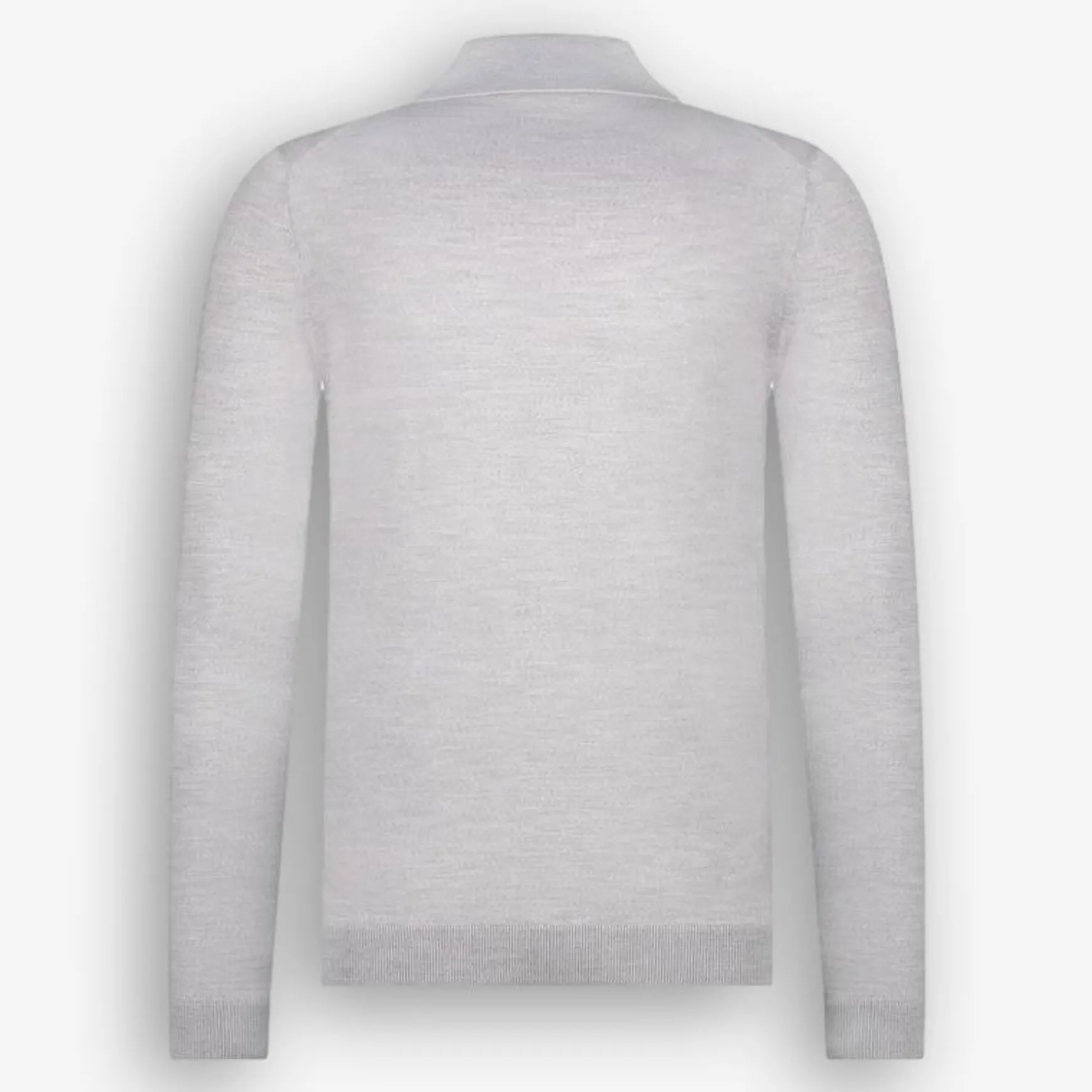 Picerno Polo Long Sleeve Light Grey