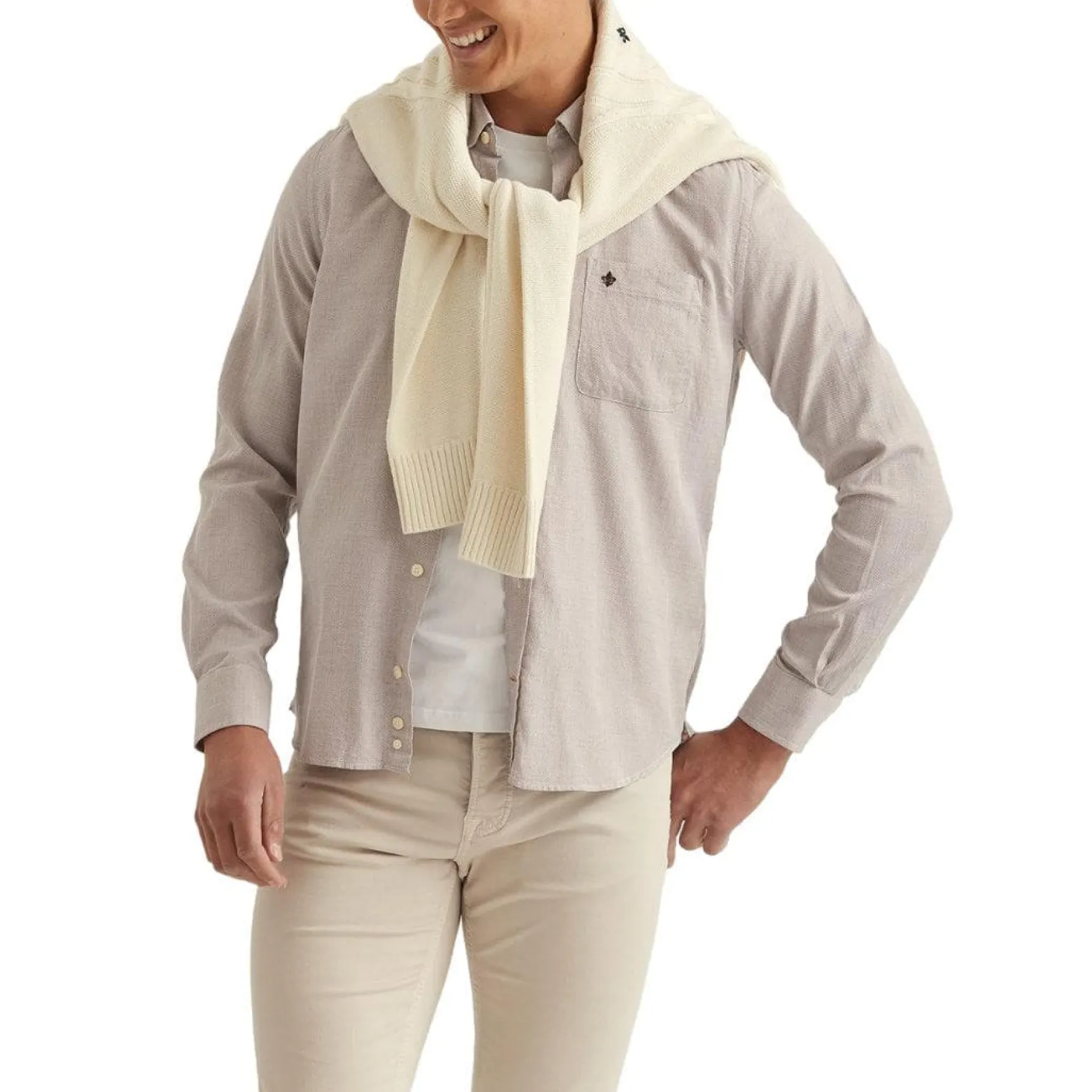 Piqué Washed Shirt Brown