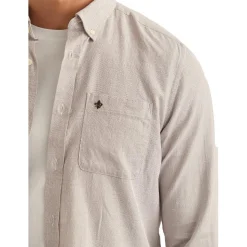 Piqué Washed Shirt Brown