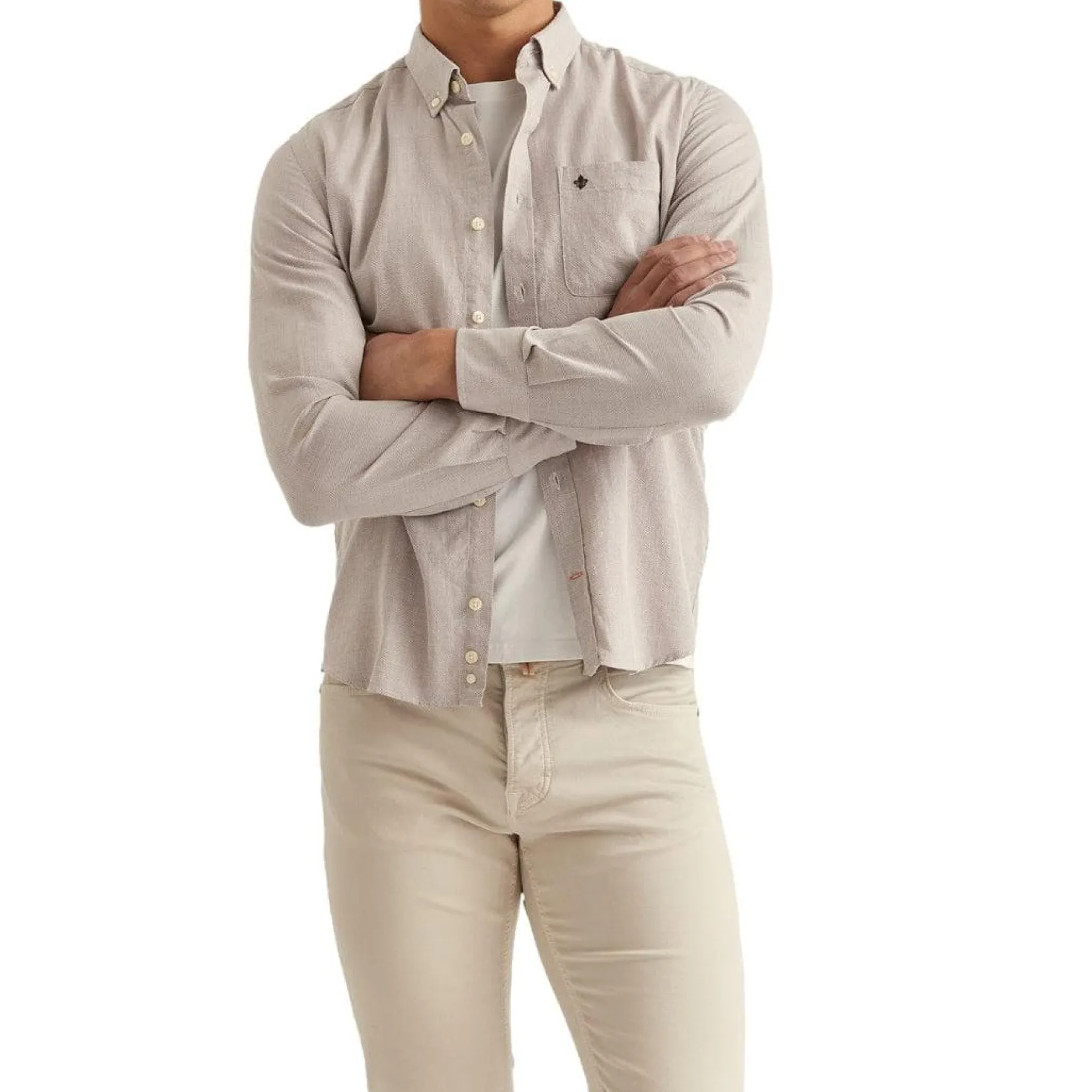 Piqué Washed Shirt Brown