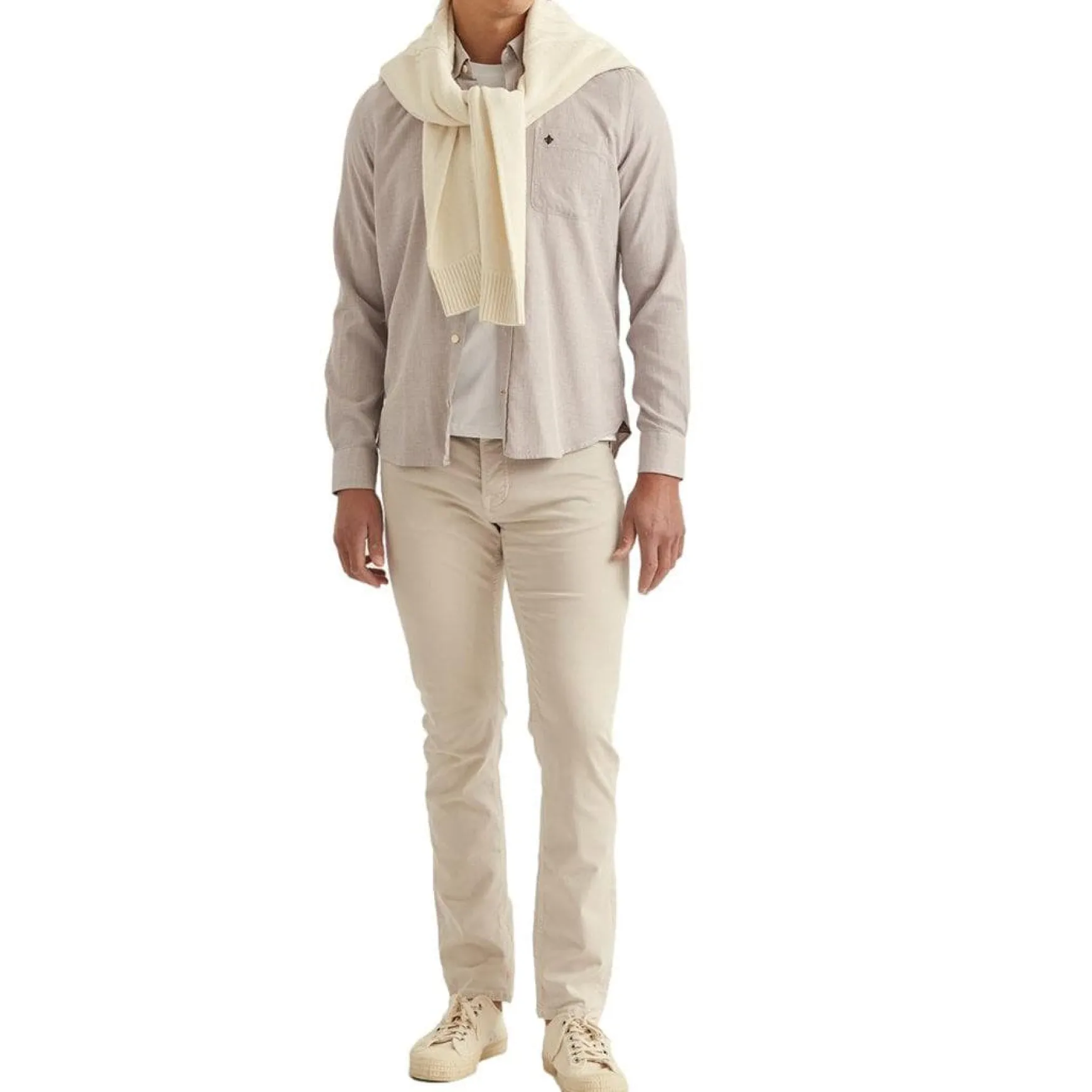 Piqué Washed Shirt Brown