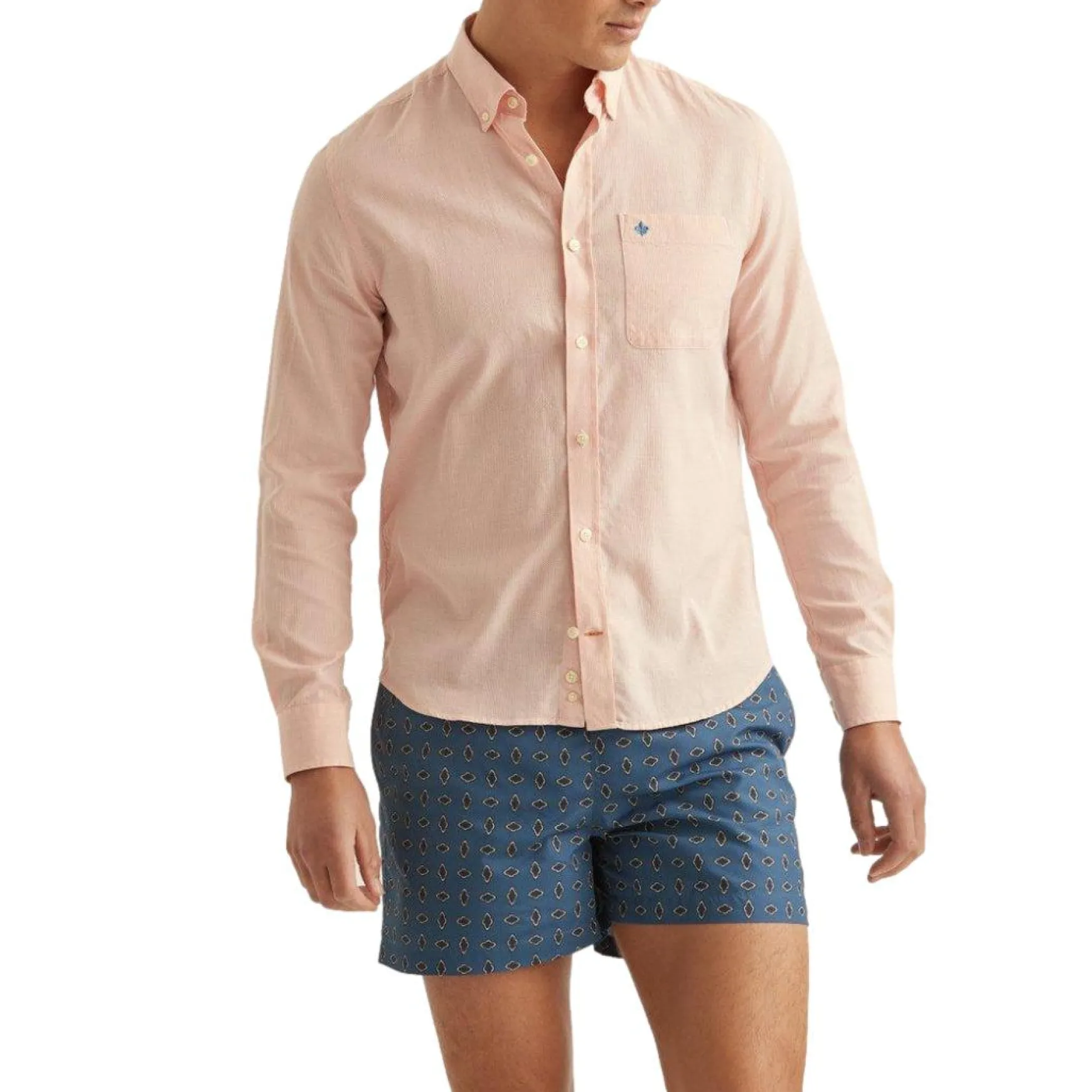 Piqué Washed Shirt Orange