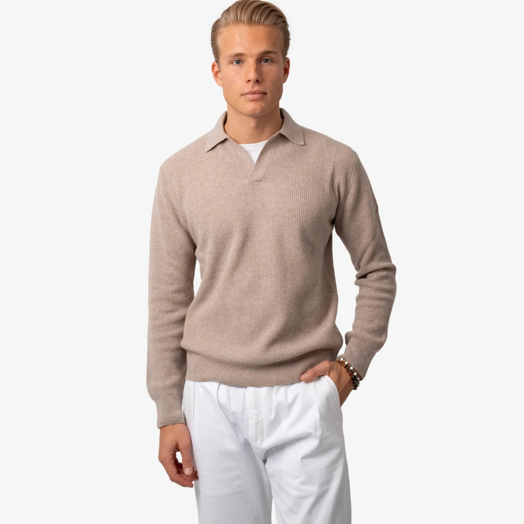Polo Ragland Knit Sand