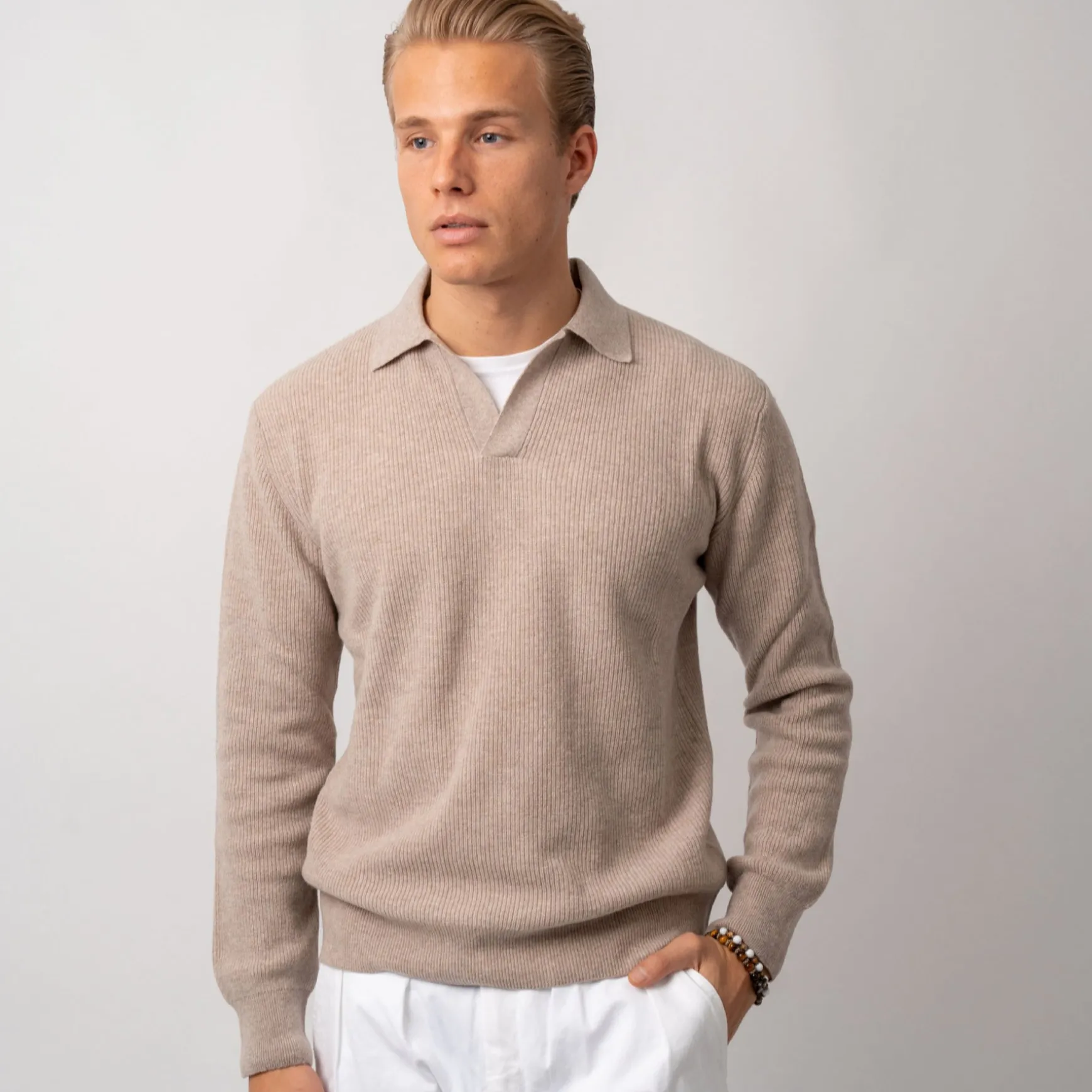 Polo Ragland Knit Sand