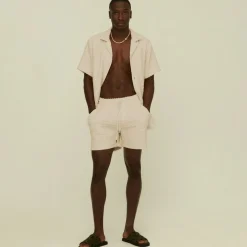 Porto Waffle Shorts Ecru