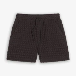 Porto Waffle Shorts Nearly Black