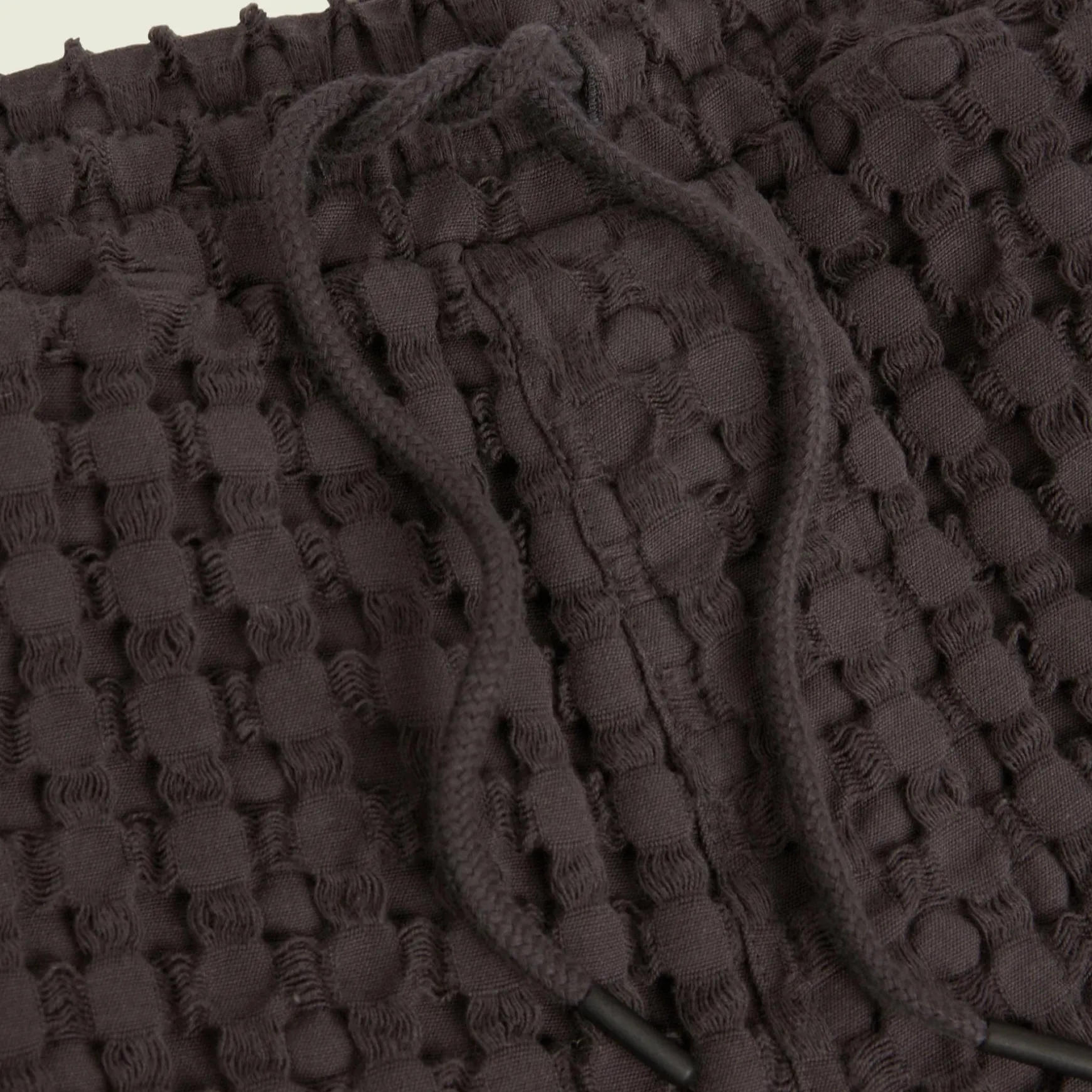 Porto Waffle Shorts Nearly Black