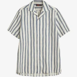 Printed Short Sleeve Shirt Blue