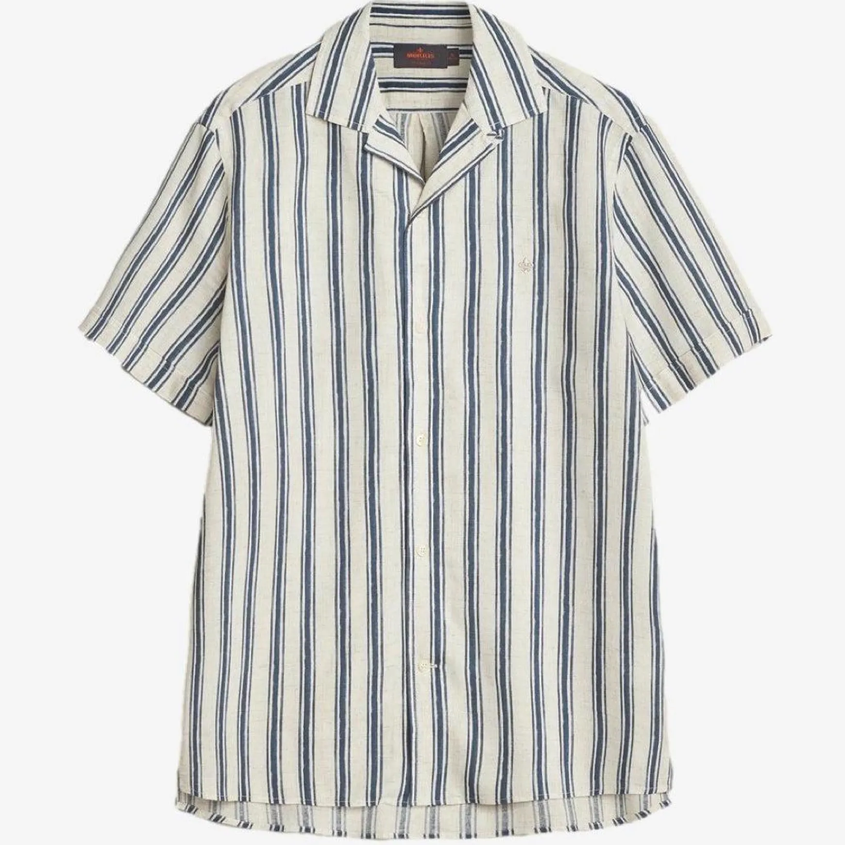 Printed Short Sleeve Shirt Blue