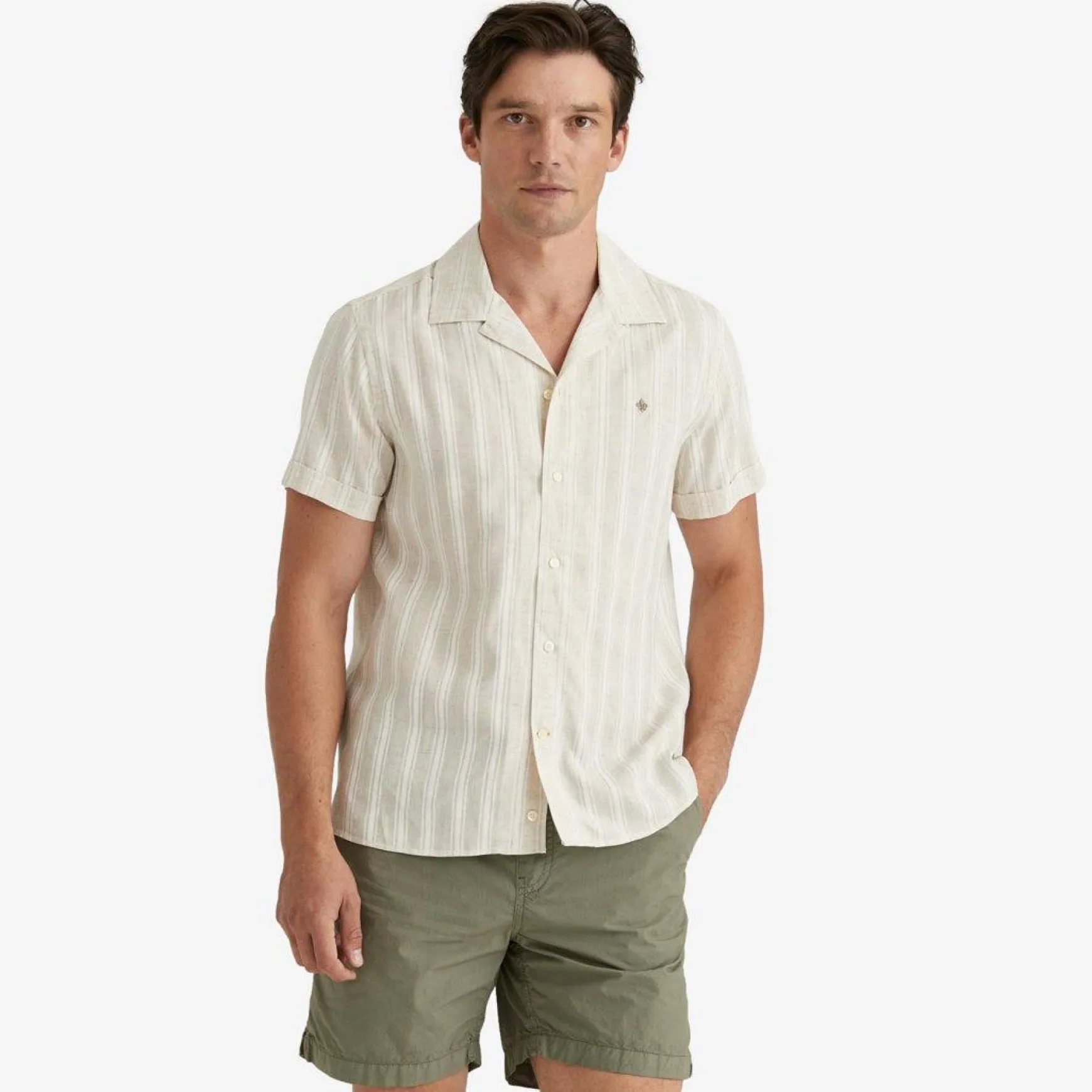 Printed Short Sleeve Shirt Offwhite