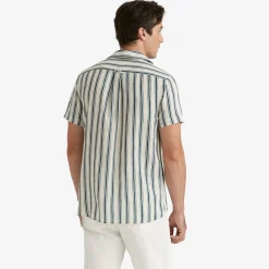 Printed Short Sleeve Shirt Blue