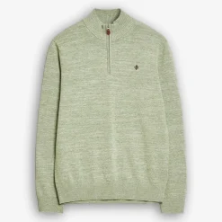 Randall Cotton Half Zip Green