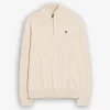 Randall Cotton Half Zip Offwhite