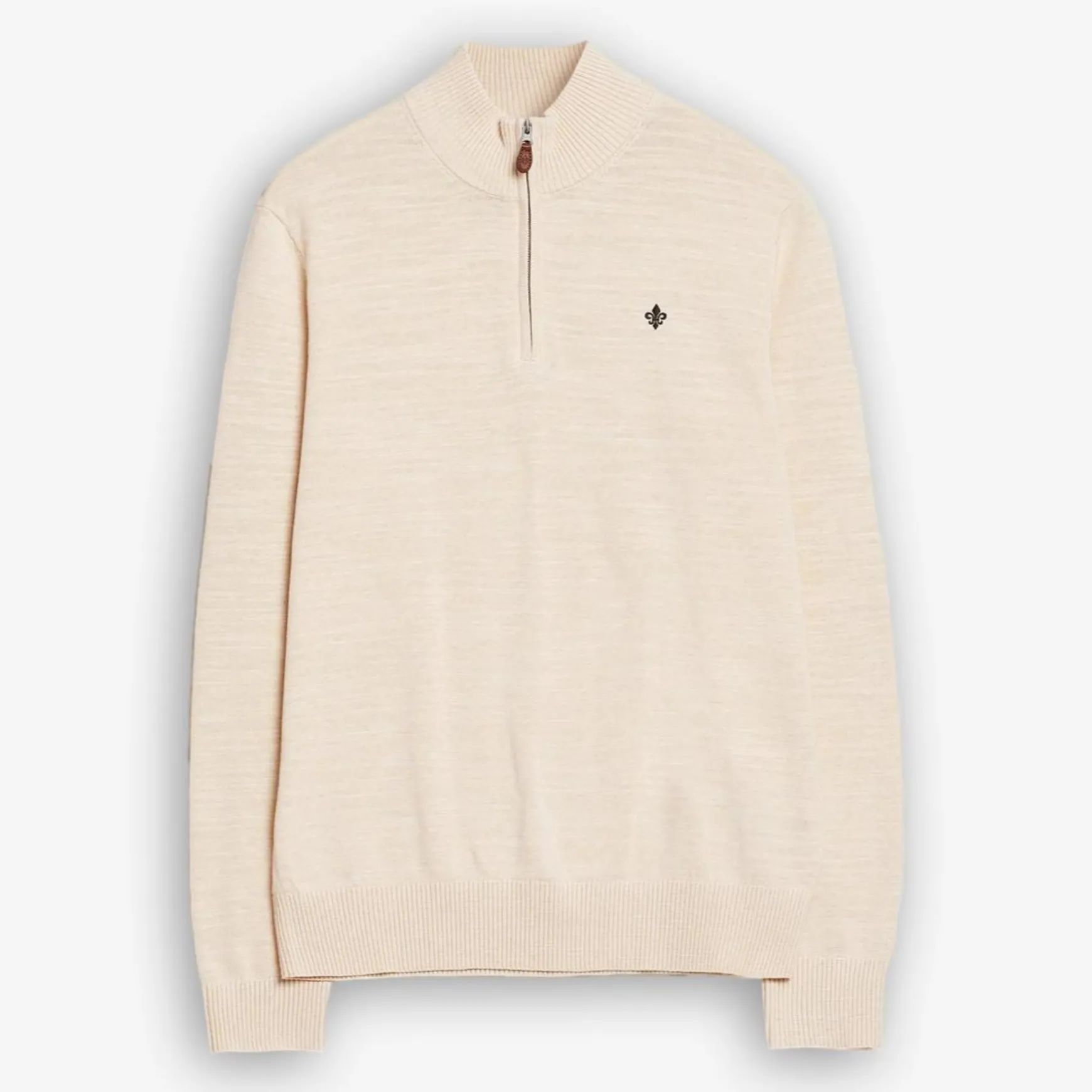 Randall Cotton Half Zip Offwhite