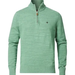 Randall Cotton HalfZip Grønn